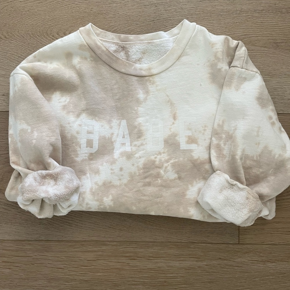Ford + Wyatt Babe tie dye sweatshirt